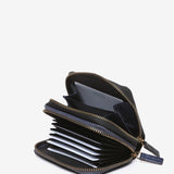 Cartera pequeña en piel negra