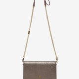 Mini crossbody bag in gold