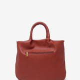 Borsa shopper in materiali riciclati intrecciati (terracotta)