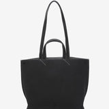 Shopper bag in black recycled materials