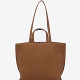 Bolso shopper en materiales reciclados cognac