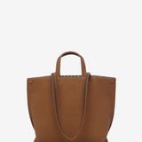 Bolso shopper en materiales reciclados cognac
