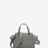 Small handbag in grey recycled materials