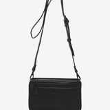 Black recycled material shoulder bag