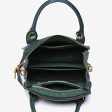 Small handbag in blue recycled materials