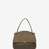 Bolso de mano pequeño en materiales reciclados verde