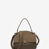 Bolso de mano pequeño en materiales reciclados verde