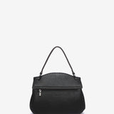 Large handbag in black recycled materials