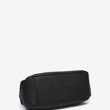 Large handbag in black recycled materials