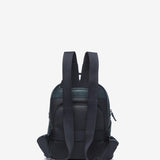 Backpack in blue recycled materials