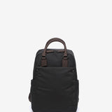 Black backpack made of recycled materials