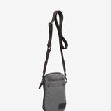 Mobile phone bag in recycled materials, grey