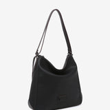 Black recycled material backpack-bag