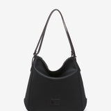 Black recycled material backpack-bag