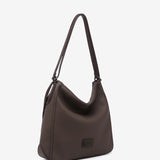 Brown recycled material backpack-bag