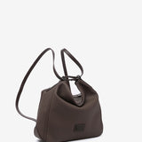 Brown recycled material backpack-bag