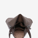 Brown recycled material backpack-bag