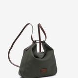 Green recycled material backpack-bag