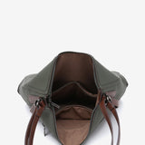 Green recycled material backpack-bag