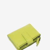 Small leather wallet in green