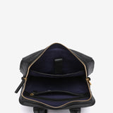 Mochila en piel negra
