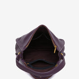 Bolso de hombro en piel morada