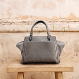 Handbag made of recycled materials, grey