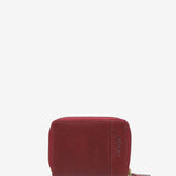 Piccolo portafoglio in pelle bordeaux
