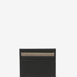 Black leather card holder