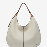 Bolso de hombro en materiales reciclados beige