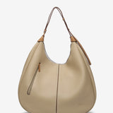 Bolso de hombro en materiales reciclados camel