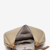 Bolso de hombro en materiales reciclados camel