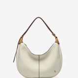 Bolso de hombro pequeño en materiales reciclados beige