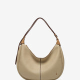 Bolso de hombro pequeño en materiales reciclados camel