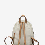 Backpack in beige recycled materials