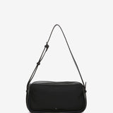 Black recycled material shoulder bag