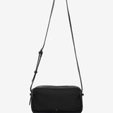 Black recycled material shoulder bag