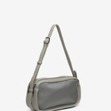 Crossbody bag in recycled materials silver