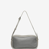 Crossbody bag in recycled materials silver