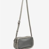 Crossbody bag in recycled materials silver