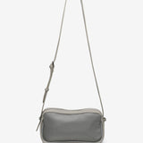 Crossbody bag in recycled materials silver