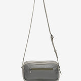 Crossbody bag in recycled materials silver