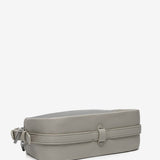 Crossbody bag in recycled materials silver