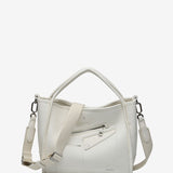 Bolso de mano en materiales reciclados beige