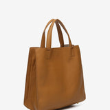 Camel shopper bag in recycled materials