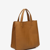 Camel shopper bag in recycled materials