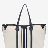 Bolso shopper en materiales reciclados beige