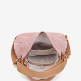 Pink bag - backpack in recycled materials