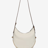 Shoulder bag in beige recycled materials