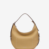 Camel shoulder bag in recycled materials